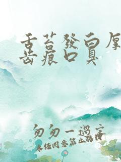 舌苔发白厚腻有齿痕口臭