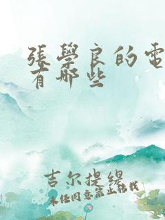 张学良的电视剧有哪些
