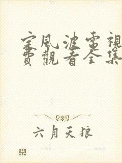 定风波电视剧免费观看全集高清25