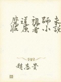 魔道祖师未删减版原著小说