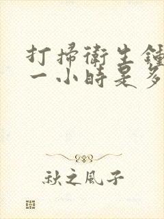 打扫卫生钟点工一小时是多少钱