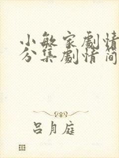 小敏家剧情介绍分集剧情简介