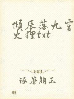 倾辰落九霄by火狸txt