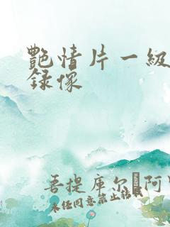 艳情片一级黄色录像