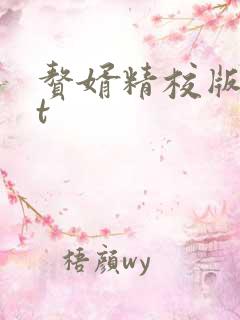 赘婿精校版txt