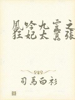 凤吟九霄之惊世狂妃太嚣张小说笔趣阁
