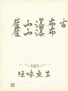 庐山瀑布古诗望庐山瀑布