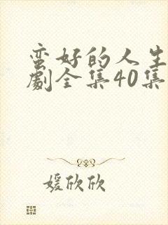 蛮好的人生电视剧全集40集免费观看
