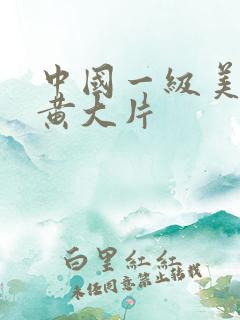 中国一级美女特黄大片