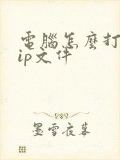 电脑怎么打开zip文件