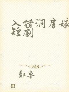 入错洞房嫁对郎短剧