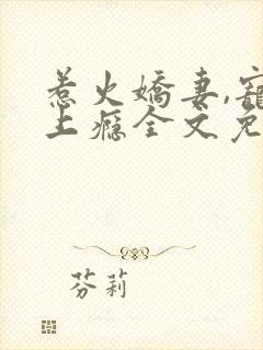 惹火娇妻,宠你上瘾全文免费阅读