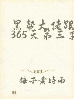 黑帮大佬跟我的365天第三季