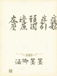 左边头疼痛是什么原因引起的