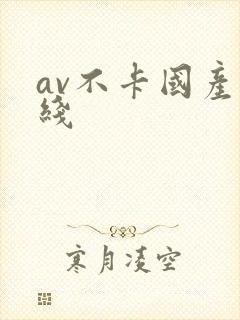 av不卡国产在线