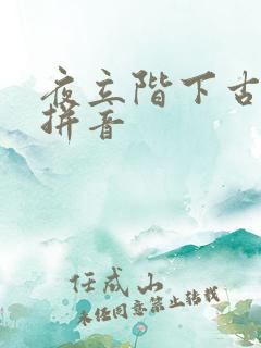 夜立阶下古诗带拼音