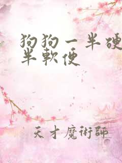 狗狗一半硬便一半软便
