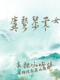康熙儿子女儿一共多少个