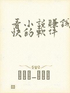 看小说赚钱比较快的软件