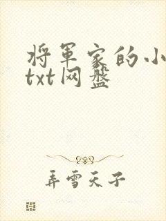 将军家的小娇娘txt网盘