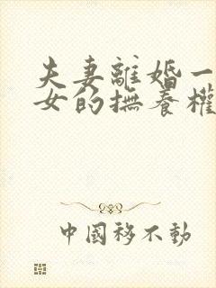 夫妻离婚一儿一女的抚养权怎么判定