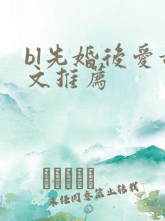bl先婚后爱甜文推荐