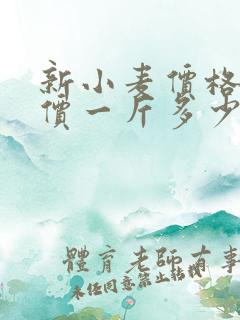 新小麦价格今日价一斤多少钱