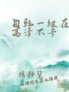 日韩一级在线看高清不卡