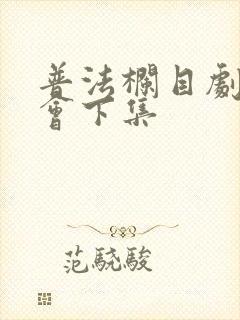 普法栏目剧同学会下集