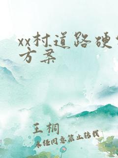 xx村道路硬化方案