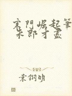 寒门崛起笔趣阁 朱郎才尽