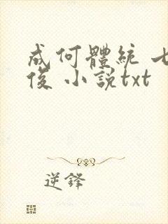 成何体统 七英俊 小说txt
