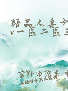 精品人妻少妇av一区二区三区