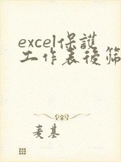 excel保护工作表后筛选