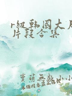 r级韩国大尺度片段合集
