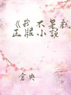 《我不是戏神》正版小说