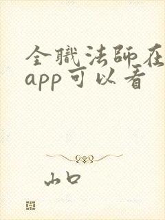 全职法师在哪个app可以看