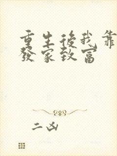 重生后我靠摆摊发家致富
