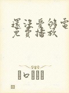 还没爱够电视剧免费播放