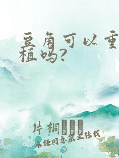 豆角可以重茬种植吗?