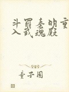 斗罗秦明重生加入武魂殿