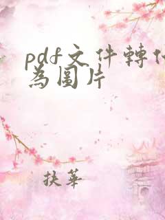 pdf文件转化为图片