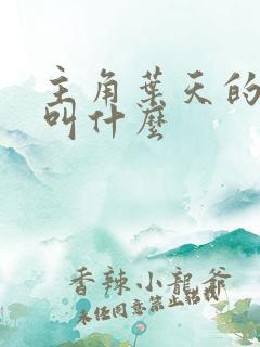 主角叶天的小说叫什么