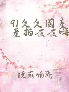91久久国产自产拍夜夜嗨