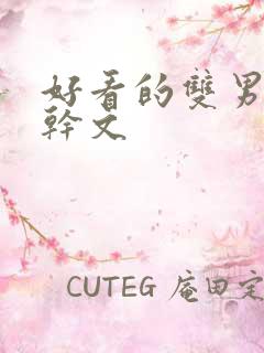 好看的双男主高干文