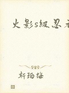 火影s级忍者