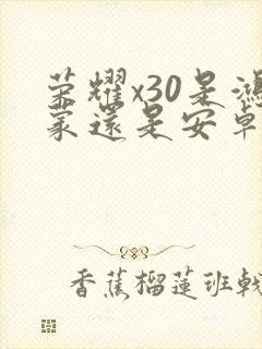 荣耀x30是鸿蒙还是安卓