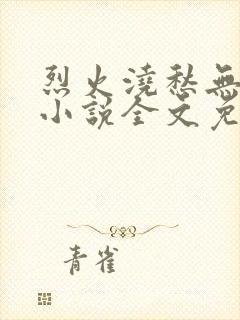 烈火浇愁无删减小说全文免费阅读