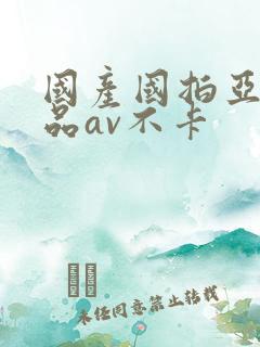 国产国拍亚洲精品av不卡