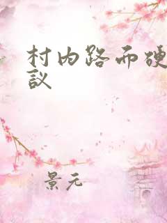 村内路面硬化协议